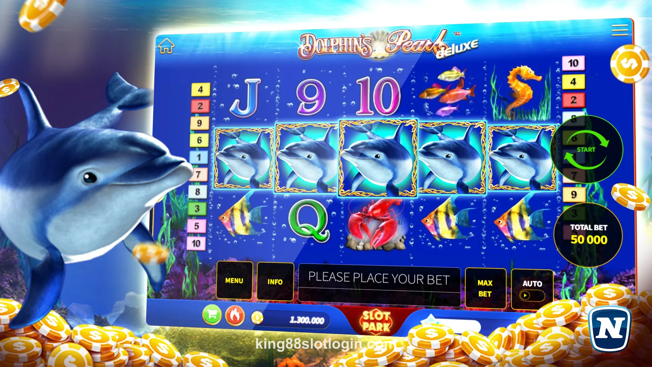 Màn hình chọn game slot tại King88